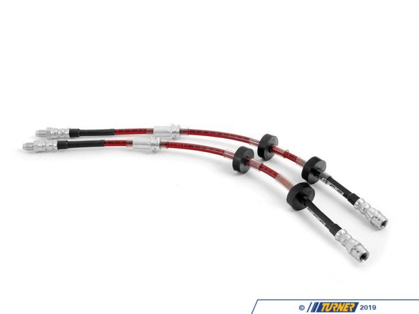 ECS ECS Tuning Exact-Fit Stainless Steel Brake Lines (Front) - E9X xi Models ECS51028KT