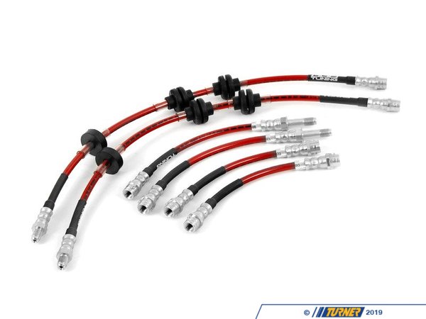 ECS ECS Tuning Exact-Fit Stainless Steel Brake Lines (Full Kit) - E9X xDrive 3 Series E9XI34KT