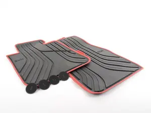 Genuine BMW Front Rubber Floor Mats - Black - F22, F23, F87