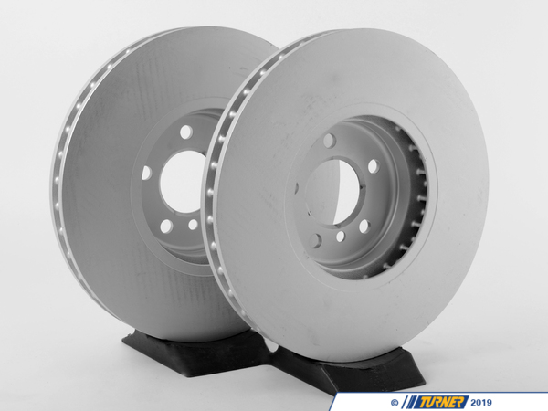 Genuine BMW Front Brake Rotors - Pair (365x36) 34116793243KT