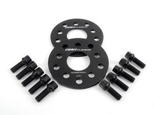 ECS Wheel Spacer & Bolt Kit - 7mm With Black Ball Seat Bolts