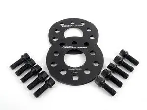 ECS Wheel Spacer & Bolt Kit - 7mm With Black Ball Seat Bolts