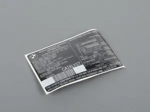 Genuine BMW Label 
