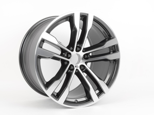 Genuine BMW Gloss-turned Light Alloy Rim - 36117846789
