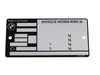Genuine BMW Genuine BMW Type Plate Alu - 51142121107 - E30,E34,E38,E34 M5 51142121107 View 1