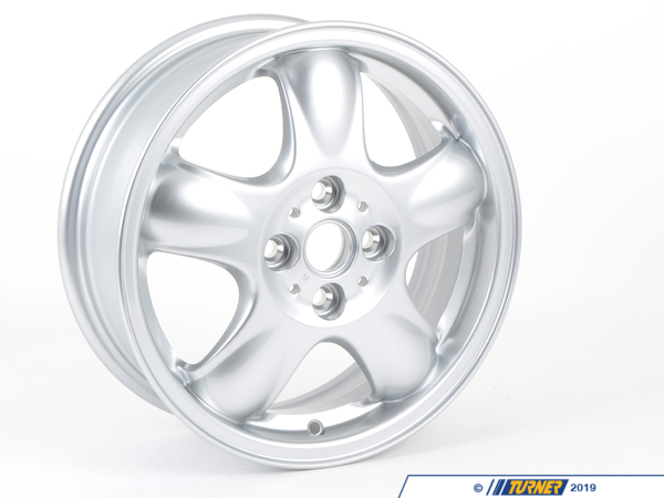 Genuine MINI Genuine MINI Light Alloy Rim, Silver 51/2Jx15 Et:45 - 36116768498 36116768498