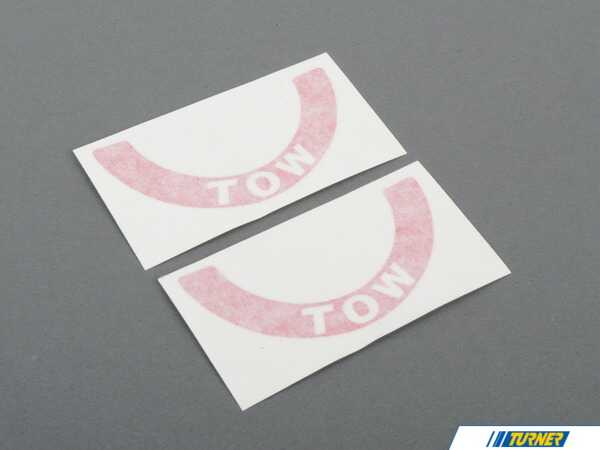 Rennline Tow Sticker Pair - Red E33RED