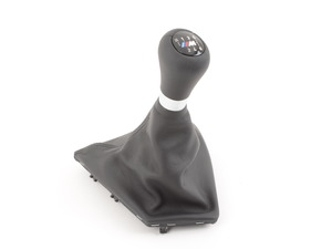 Genuine BMW Shift Knob In Leather With C - Schwarz/M