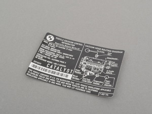 Genuine BMW Label "Exhaust Emission" Mj02 - 71227833194 - E46,E46 M3
