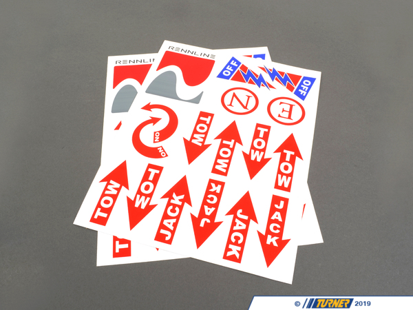Rennline Rennline Safety Sticker and Decal Kit - (NO LONGER AVAILABLE) E30