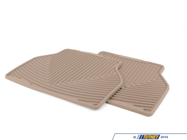 WeatherTech Rear All-Weather Floor Mats - tan - E39 W157TN