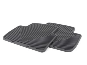 Rear All-Weather Floor Mats - Black - E46 Sedan