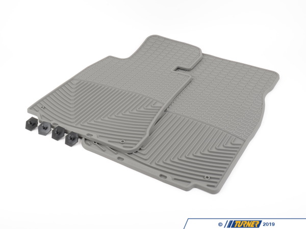 WeatherTech Front All-Weather Floor Mats - grey - E38 E39 W156GR