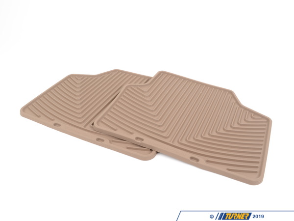 WeatherTech Rear All-Weather Floor Mats - tan - E90 E91 W141TN
