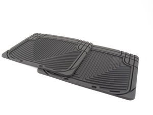 Rear All-Weather Floor Mats - Black - E32 E38 E65 E66