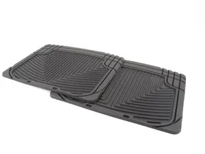 Rear All-Weather Floor Mats - Black - E32 E38 E65 E66