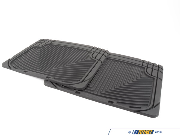 WeatherTech Rear All-Weather Floor Mats - Black - E32 E38 E65 E66 W20