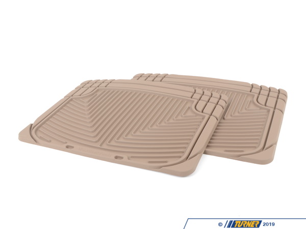 WeatherTech Rear All-Weather Floor Mats - Tan - E32 E38 E65 E66 W20TN