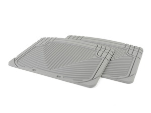 Rear All-Weather Floor Mats - Grey - E32 E38 E65 E66
