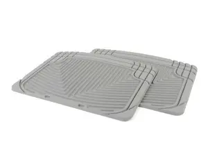 Rear All-Weather Floor Mats - Grey - E32 E38 E65 E66