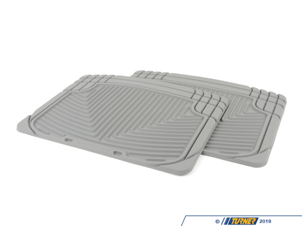 WeatherTech Rear All-Weather Floor Mats - Grey - E32 E38 E65 E66 W20GR