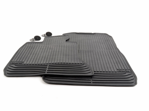 Genuine BMW Front All-Weather Floor Mats - Black - F02 F01