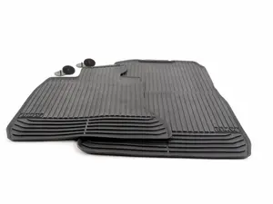 Genuine BMW Front All-Weather Floor Mats - Black - F02 F01
