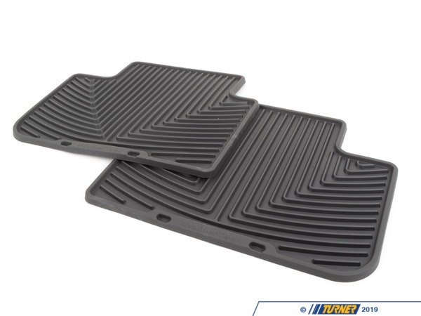 WeatherTech Rear All-weather Rubber Floor Mats - Black - F15 W326
