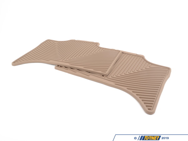 WeatherTech Rear All-Weather Floor Mats - tan - E53 W158TN