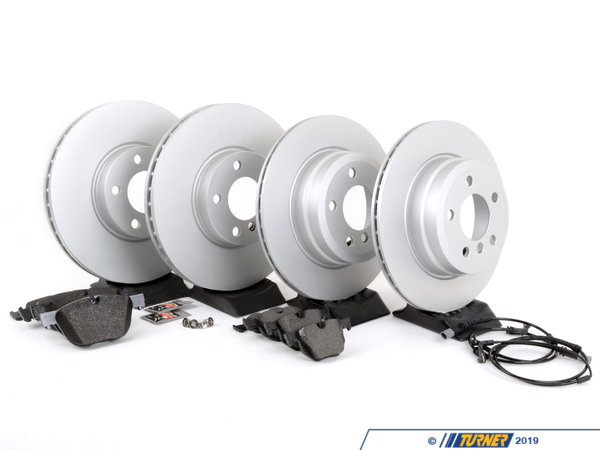 Packaged by Turner Rotor And Pad Replacement Package - Front And Rear - E71 X6 xDrive35i, E70 X5 xDrive35i 342167932471TKT