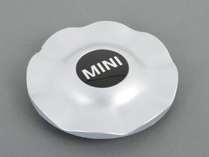 Genuine MINI Hub Cap With MINI Logo Silver For R104 Wheel