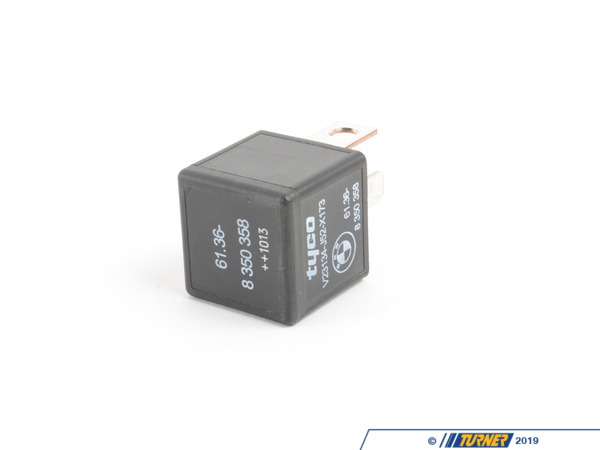 Genuine BMW Genuine BMW Relay, Make Contact, Black - 61368350358 - E34,E38,E39 61368350358