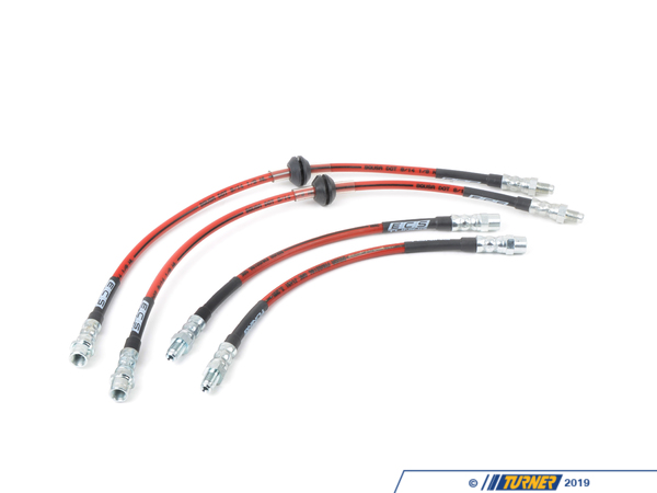 ECS ECS Tuning Exact-Fit Stainless Steel Brake Lines - E60/61 xDrive 5 Series e6061xissblKT