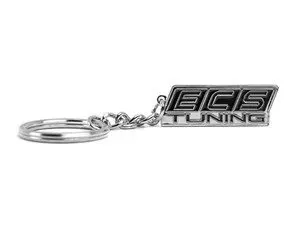 ECS Logo Keychain - Black/Silver