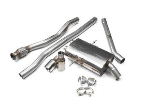 Cat-Back Exhaust System - Non-Resonated Twin Round GT80 R56-R59 MINI Cooper S/JCW