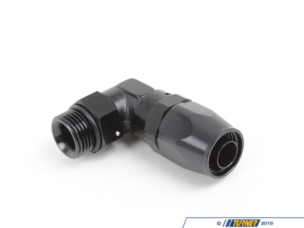ECS 90 -10 AN Fitting - Reusable Swivel To AN ORB Male - Black Anodized 007505ECS04B-10