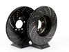 EBC Front Cross Drilled & Slotted Brake Rotors - Pair GD1390 View 2