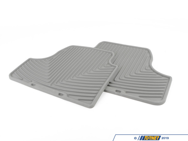 WeatherTech Rear All-Weather Floor Mats - Grey - E46 E93 Convertible W261GR