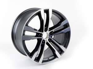 Genuine BMW Gloss-turned light alloy rim 10JX20 ET:40 - 36117846788