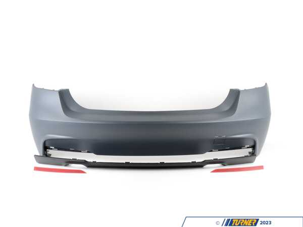 ECS ECS Tuning M Sport Style Dual Exit Rear Bumper - F30 012196ecs04a