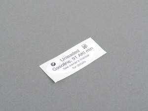 Genuine BMW Label "premium Fuel Unleade - 71212122367