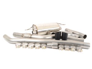 Performance Dual Exit Race Cat Back - Black Tips - F32 428