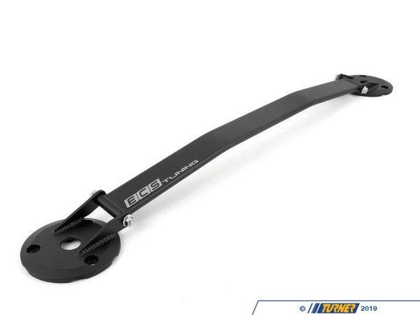 ECS ECS Wrinkle Black Aluminum Strut Bar Kit - Silver Logo - E36 004495ECS03A