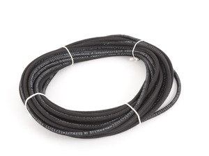 Rein Cloth Braided Fuel/Vacuum Hose - Black - 20 Meter