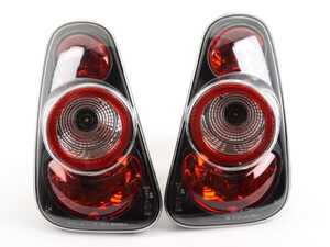 MINI R50 R53 Euro Style Tail Lights Black - Pair