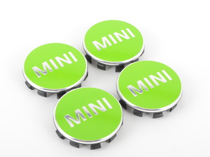 Genuine MINI Wheel Center Cap For Mini Apple Green - 36132354150