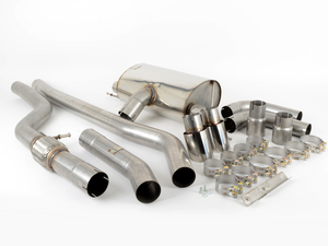 Performance Dual Exit Race Cat Back - Polished Tips - F32 428
