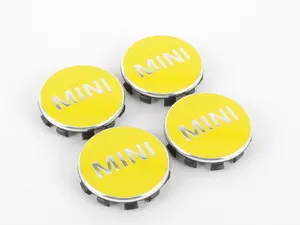 Genuine MINI Wheel Center Cap For Mini Bright Yellow - 36132354151