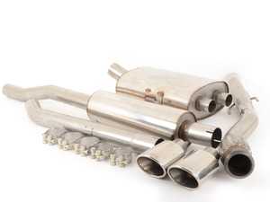 Cat-Back Exhaust System - Resonated Twin Oval Jet R56-R59 MINI Cooper S/JCW