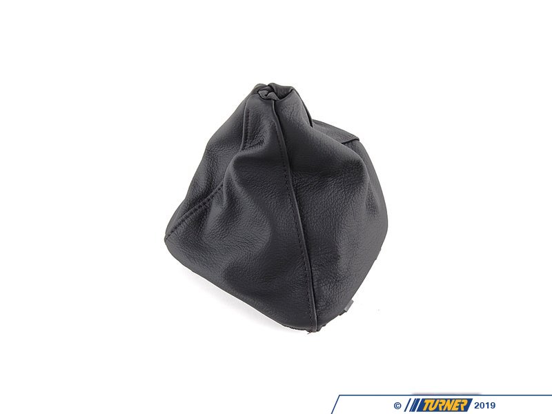 ラムー 25111222755 - Genuine BMW Leather Gear Lever Cover Schwarz